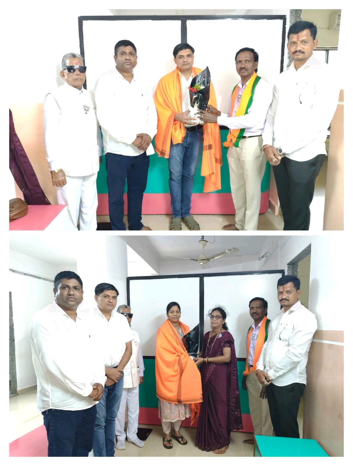 भाजपा अनुसूचित जाती मोर्चा उत्तर रत्नागिरी च्या वतीने डॉ. नारायण कुलकर्णी व डॉ. श्रद्धा सावंत यांचा सत्कार